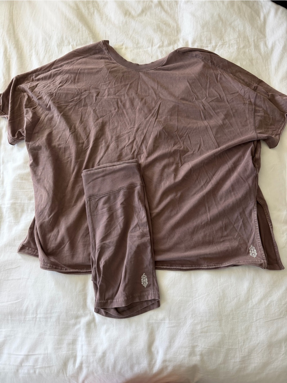 Free people hot shot reversible set size small charcoal brown